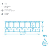 Power Steel™ Swim Vista Series™ II Frame Pool Set 4,88 m x 1,22 m Holzoptik