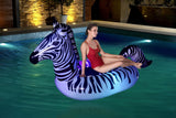 Pool Schwimmtier Zebra für Kinder mit LED-Licht