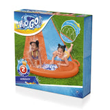 Double toboggan aquatique avec 2 animaux de surf