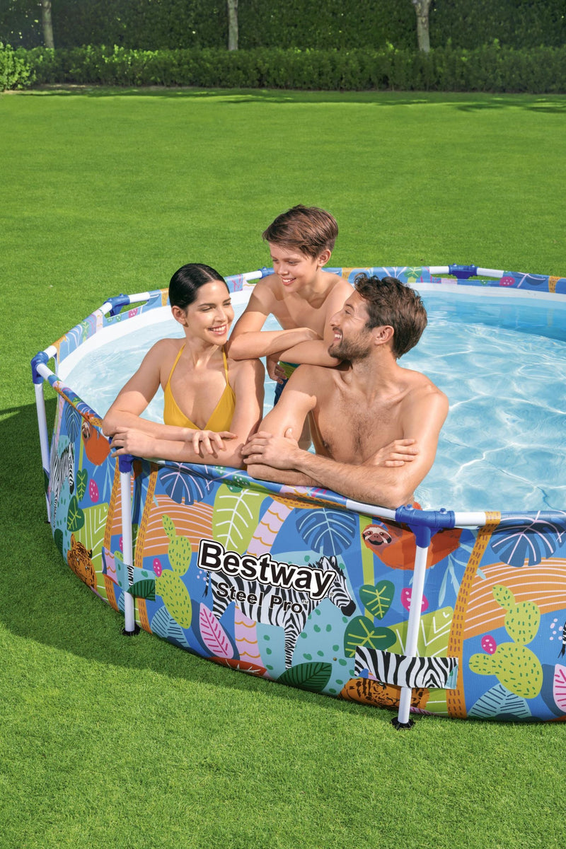 Steel Pro™ Paradise Frame Pool Zebra