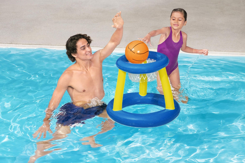 Panier de basket-ball pour piscine - jeu de lancer flottant