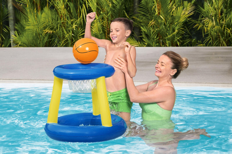 Panier de basket-ball pour piscine - jeu de lancer flottant