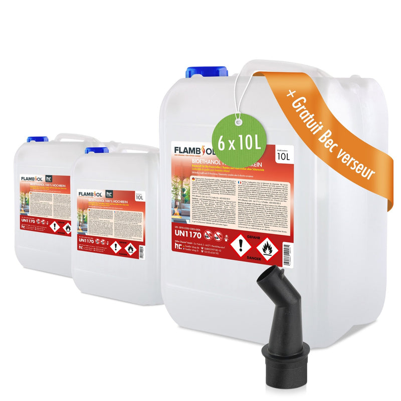 10 L FLAMBIOL® Bioethanol 100% Hochrein in Kanister - Höfer Chemie GmbH