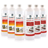 6 x 1 L Probierset FLAMBIOL® Bioethanol