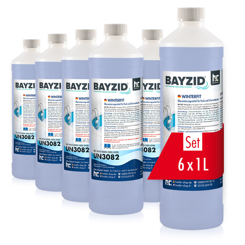 1 L BAYZID® Winterfit Überwinterungsmittel für Pools in Flaschen