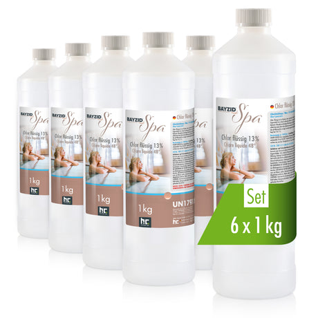 1 kg BAYZID® SPA Chlor flüssig für Whirlpools & Planschbecken
