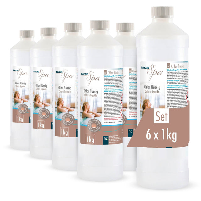 1 kg BAYZID® SPA Chlor flüssig für Whirlpools & Planschbecken - Höfer Chemie GmbH