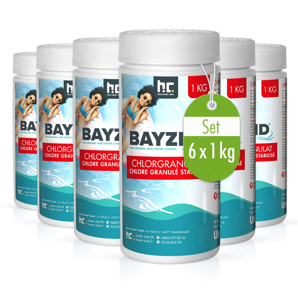 1 kg BAYZID® Chlorgranulat für Pools - Höfer Chemie GmbH