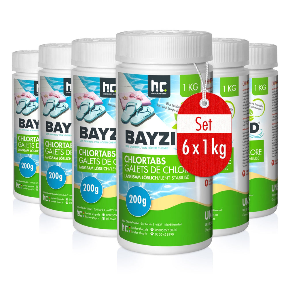 1 kg BAYZID® Chlortabs 200g langsam löslich - Höfer Chemie GmbH