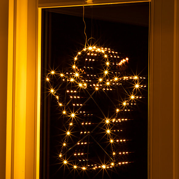 LED Silhouette Fensterbild - Engel