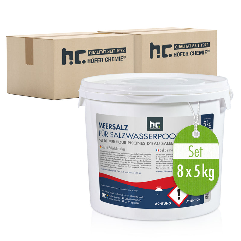 5 kg Meersalz für Salzwasserpools / Salzelektrolyse