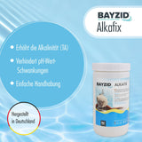 1 kg BAYZID® Alkafix om de alkaliteit (TA) te verhogen