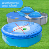 Winter Abdeckplane für ovale Pools 6,15 x 3 m