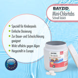 500 g BAYZID® Mini - Chlortabs 2,7 g für kleine Pools