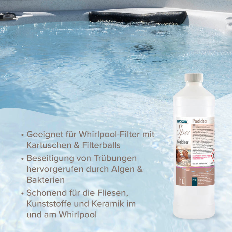 1L BAYZID® SPA Poolclear Trübungsbeseitigung - Höfer Chemie GmbH