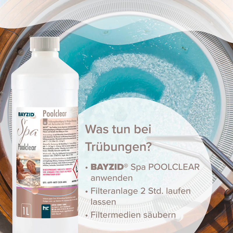 1L BAYZID® SPA Poolclear Trübungsbeseitigung - Höfer Chemie GmbH
