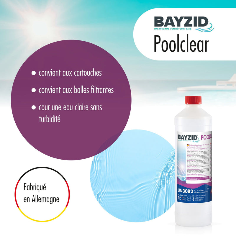 1 L Poolclear Élimination de la Turbidité