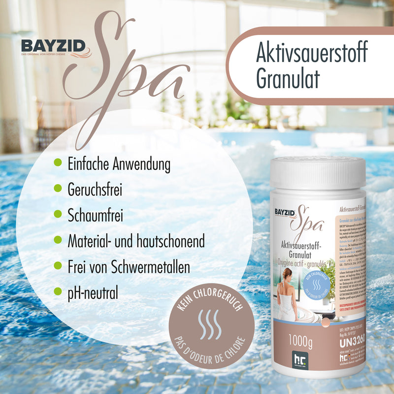 1 kg de granulés d'oxygène actif BAYZID® SPA