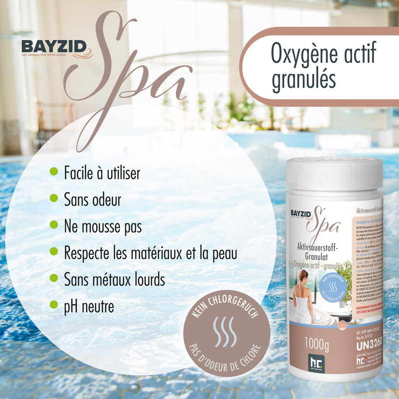 1 kg de granulés d'oxygène actif BAYZID® SPA