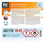 1 L Höfer Chemie®  Brennspiritus 94% in Flaschen