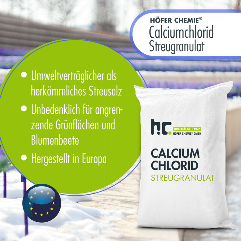 25 kg Höfer Chemie® calciumchloride-strooikorrels/vlokken