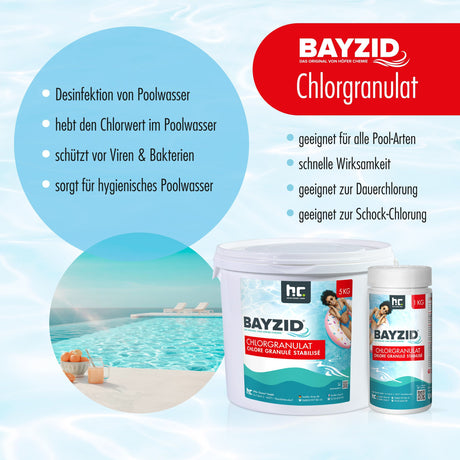 5 kg BAYZID® Chlorgranulat für Pools
