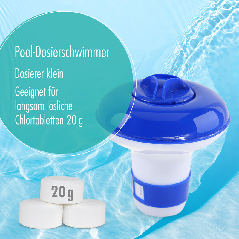 Pool Dosierschwimmer klein für langsam lösliche Chlortabletten