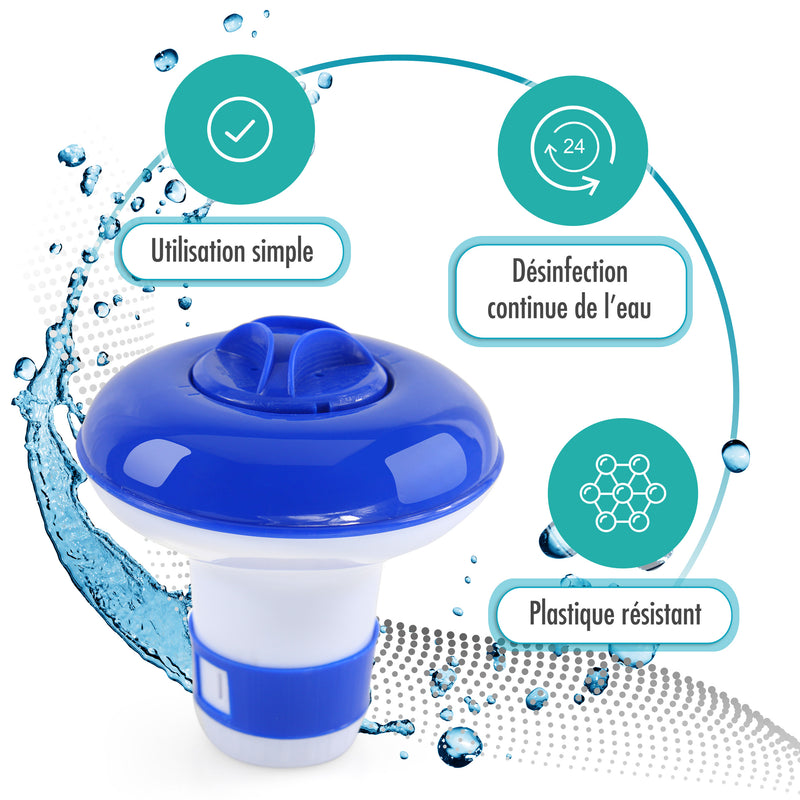 Pool Dosierschwimmer klein für langsam lösliche Chlortabletten