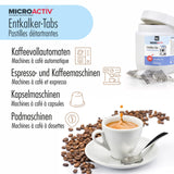 300 g Microactiv® Entkalker Tabs für Kaffeemaschinen & Haushaltsgeräte