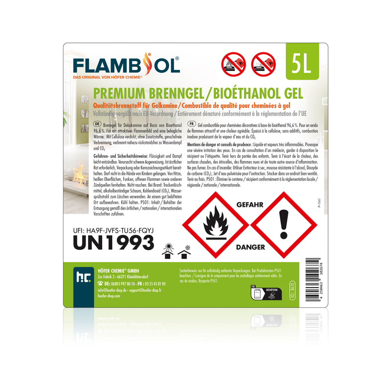 5 L FLAMBIOL® Premium Brenngel - Höfer Chemie GmbH