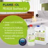 Bioéthanol premium en gel FLAMBIOL® en bidon de 5 L