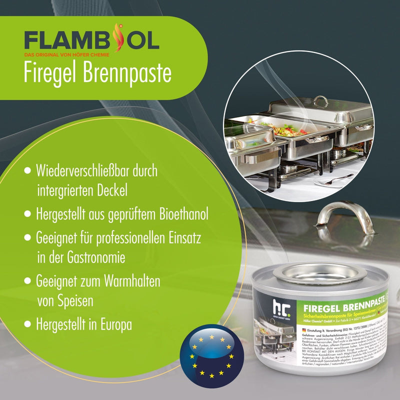 200 g FLAMBIOL® Brennpaste zum Warmhalten von Speisen - Höfer Chemie GmbH