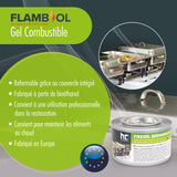 200g FLAMBIOL® brandstofpasta voor het warmhouden van voedsel