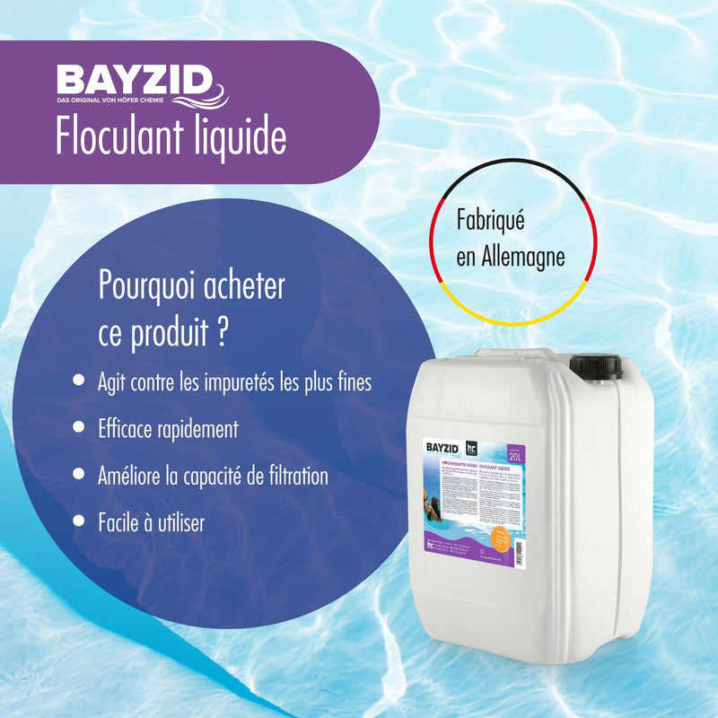 5 L BAYZID® Flockungsmittel flüssig für Pools im Kanister - Höfer Chemie GmbH