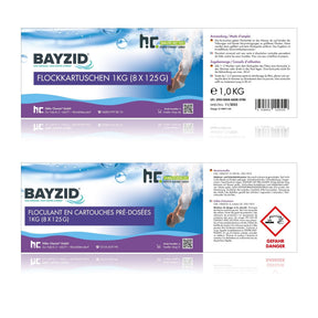 1 kg BAYZID® Flockkartusche für Pools - Höfer Chemie GmbH