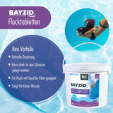 5 kg BAYZID® Flocktabletten für Pools in Eimer