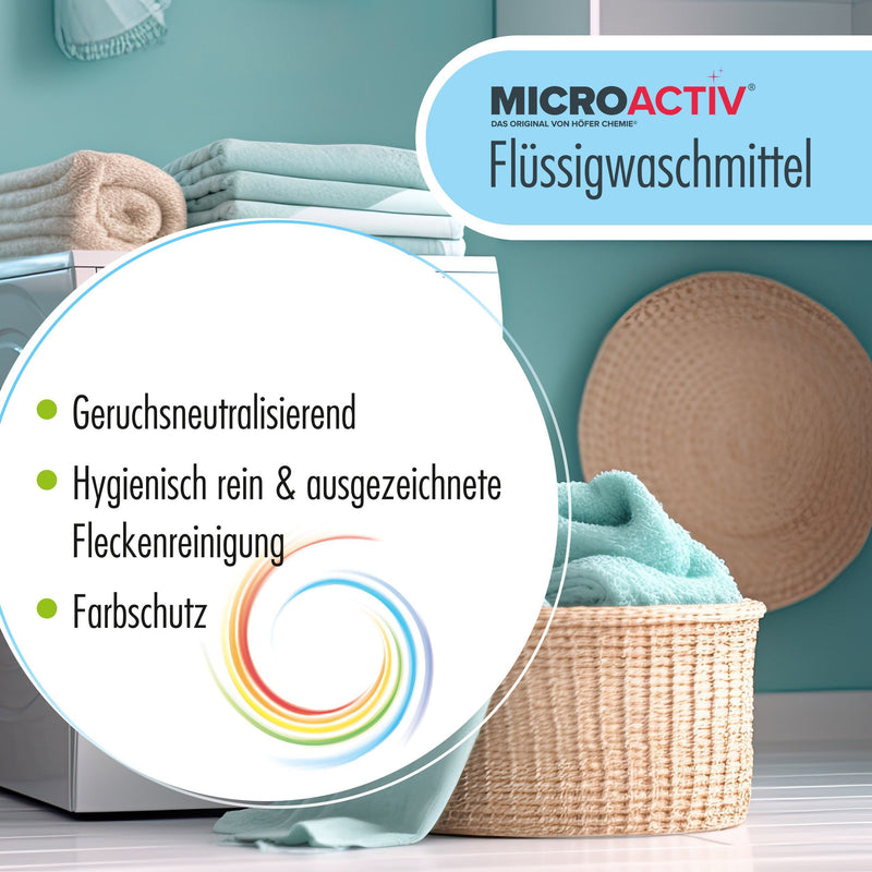 Lessive liquide Microactiv® en bidon de 10 L