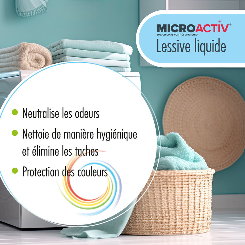 Lessive liquide Microactiv® en bidon de 10 L