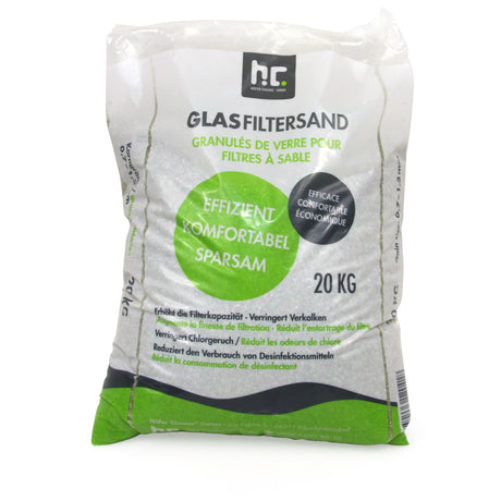 2 x 20 kg Granulat de verre spécial pour systèmes de filtration de sable - Set