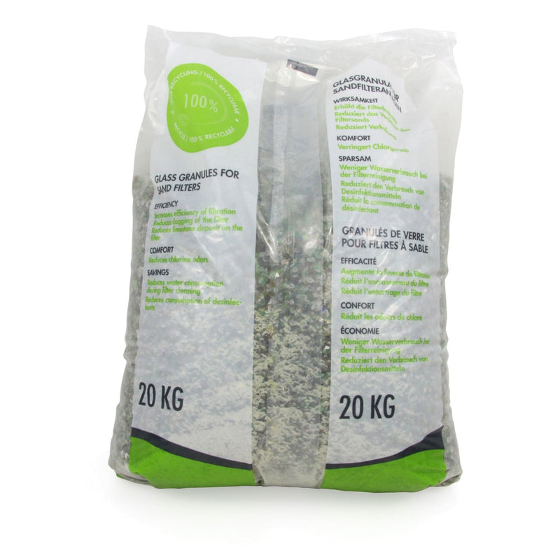 20 kg Spezial Glasgranulat für Sandfilteranlagen 2 - 5 mm Körnung - Höfer Chemie GmbH