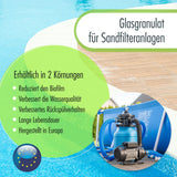 20 kg Spezial Glasgranulat für Sandfilteranlagen 0,7 - 1,3 mm Körnung - Höfer Chemie GmbH