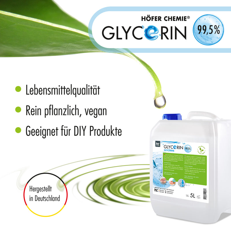 Set 5L Propyleenglycol 99,5% + 5L Glycerine 99,5%