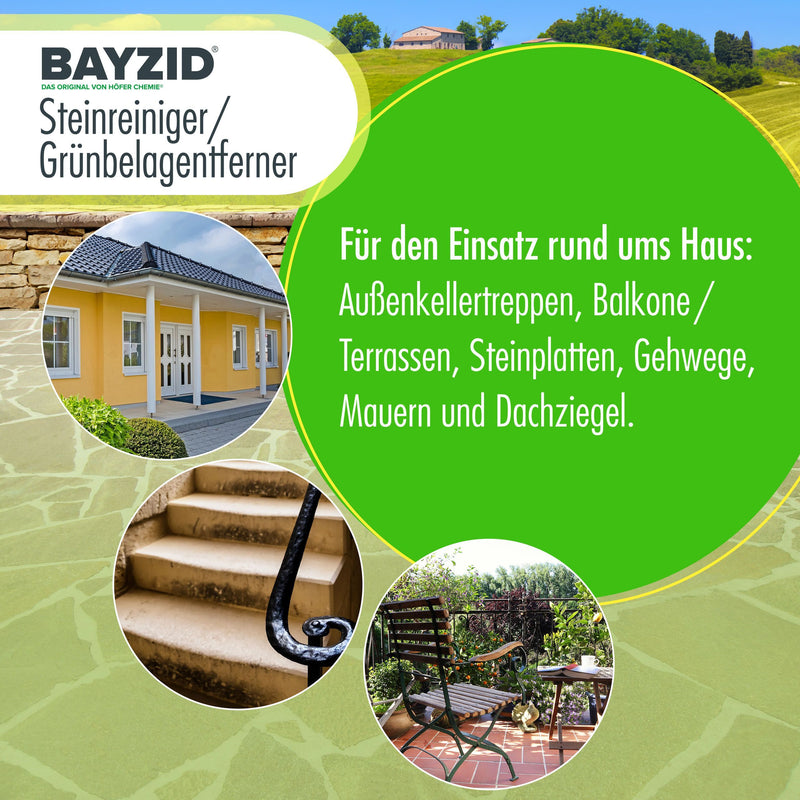 5 L BAYZID® Steinreiniger / Grünbelag-Entferner