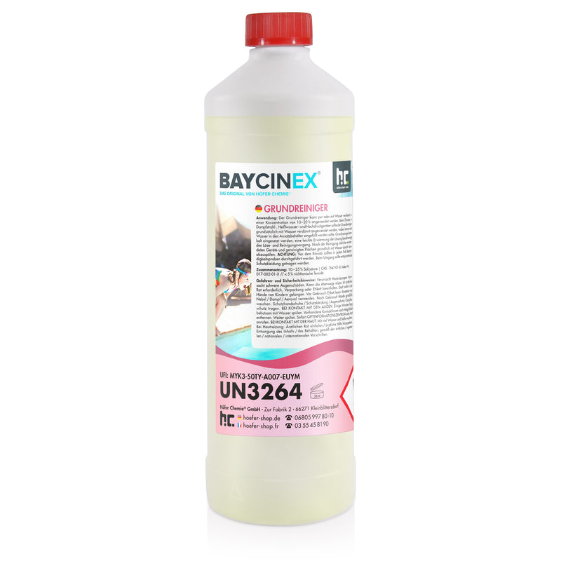 1 L BAYCINEX® basisreiniger voor zwembaden in flessen