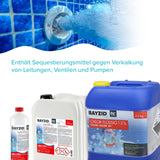 12,5 kg BAYZID® Chlor 13% flüssig für Pools in Kanister - Höfer Chemie GmbH