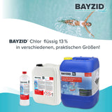 25 kg BAYZID® Chlor 13% flüssig für Pools in Kanister - Höfer Chemie GmbH