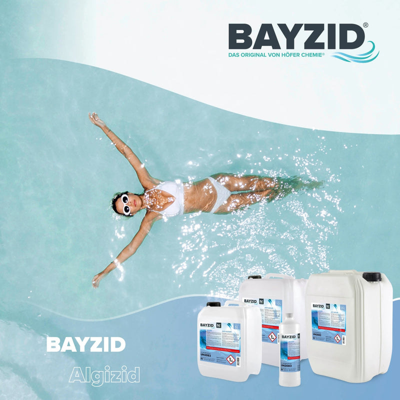 5 L BAYZID® Algizid Algenverhütung für Pools im Kanister - Höfer Chemie GmbH