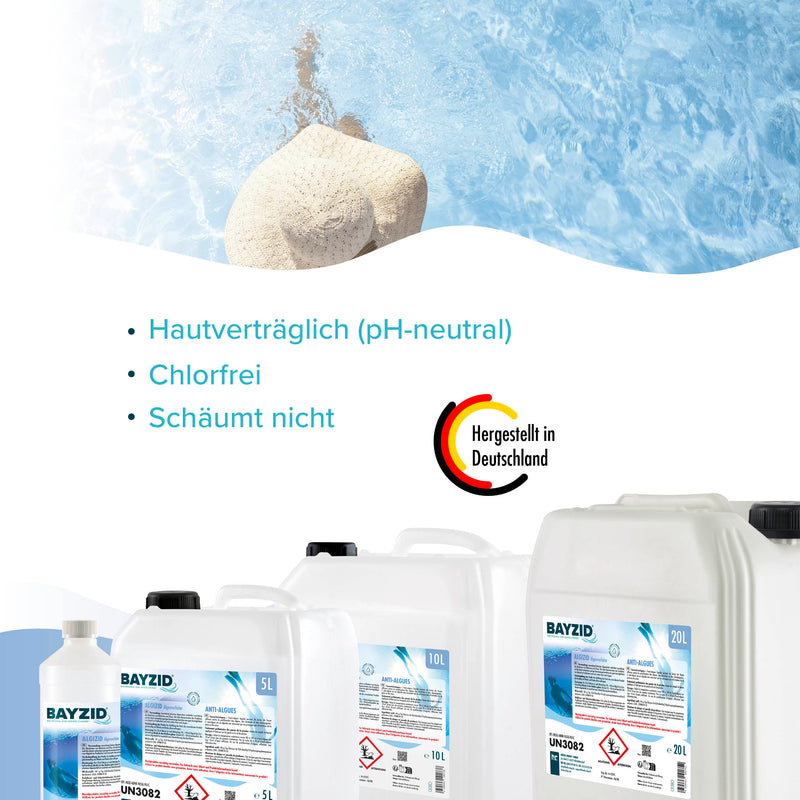 20 L BAYZID® Algizid Algenverhütung für Pools in Kanister - Höfer Chemie GmbH