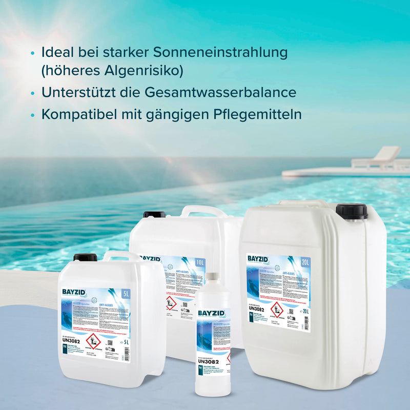 1 L BAYZID® Algizid Algenverhütung für Pools in Flaschen - Höfer Chemie GmbH