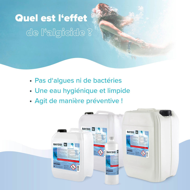 5 L BAYZID® Algizid Algenverhütung für Pools im Kanister - Höfer Chemie GmbH